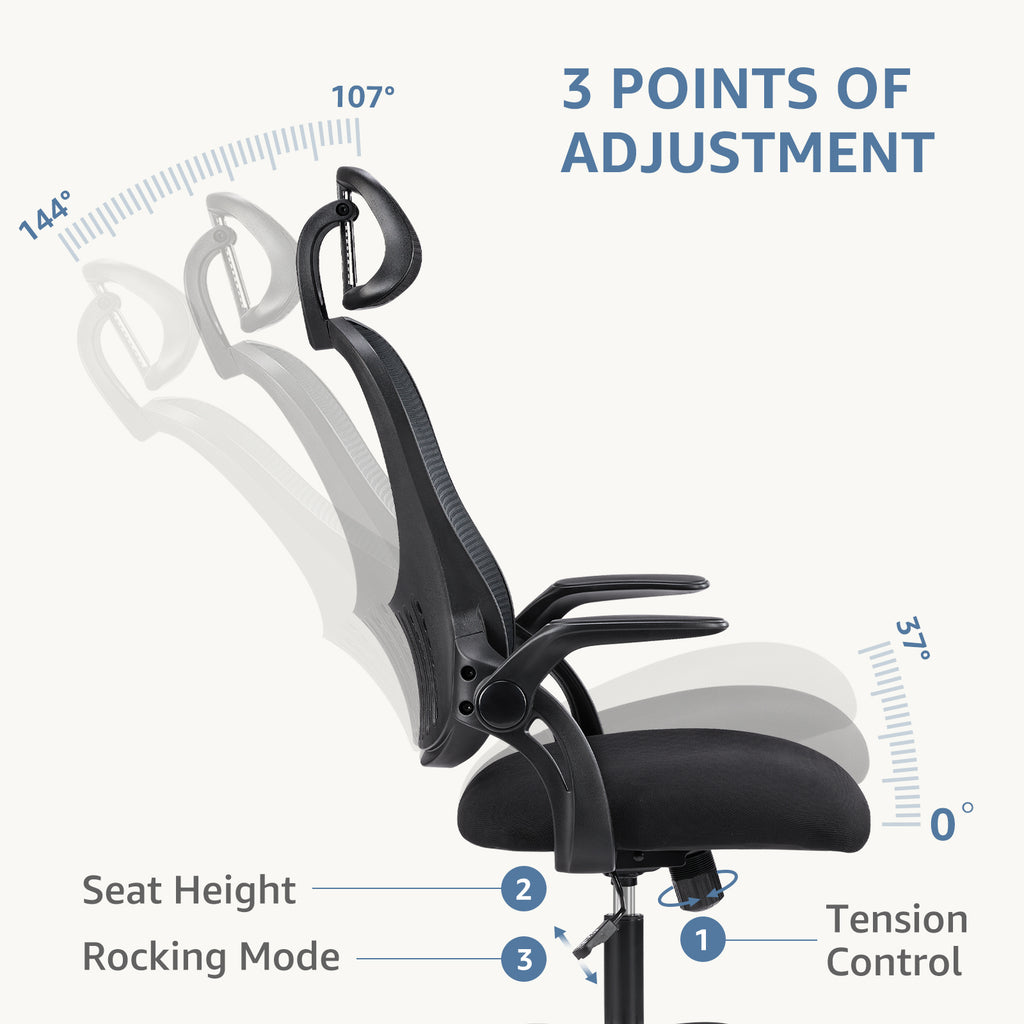 Ergonomic Office Computer Chair with Lumbar Support