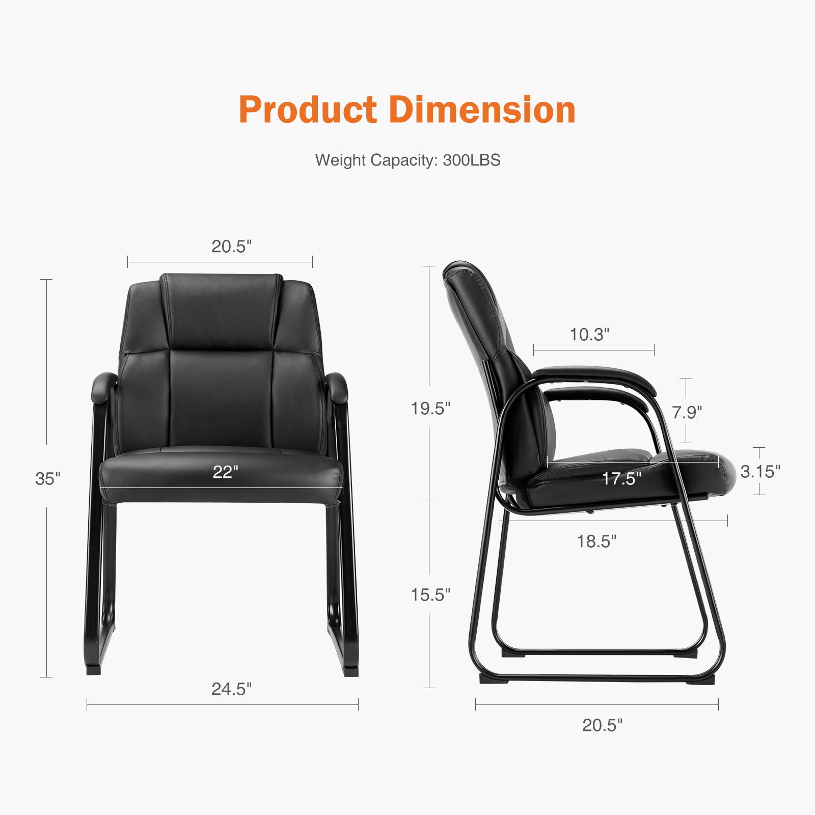 Ergonomic Elderly Chair with Padded Armrests