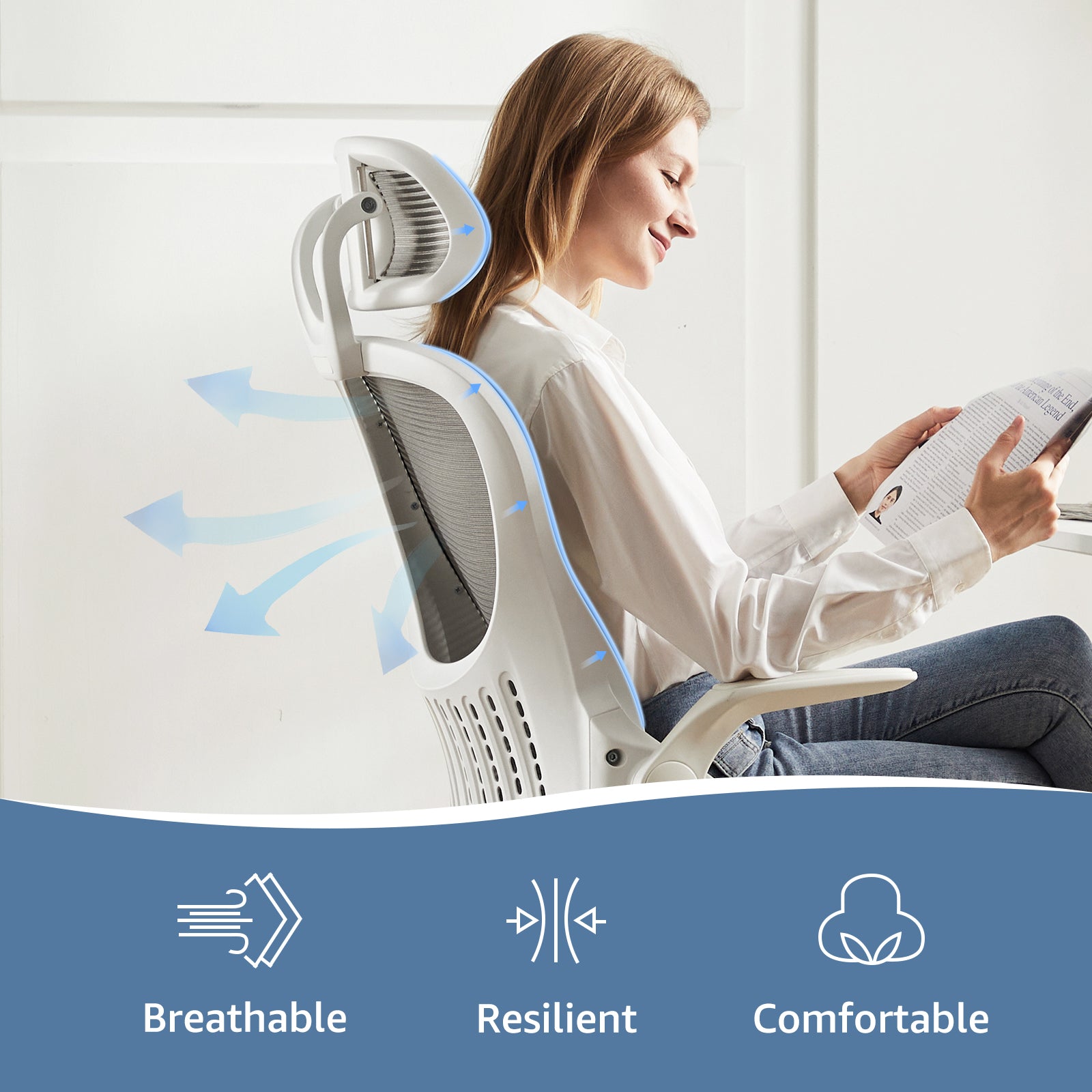 Ergonomic Office Computer Chair with Lumbar Support