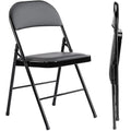 Premium Leather Upholstered Folding Chair