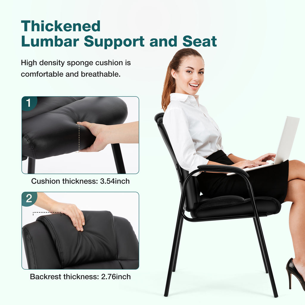 PU Leather Reception Chair for Office & Meeting Room