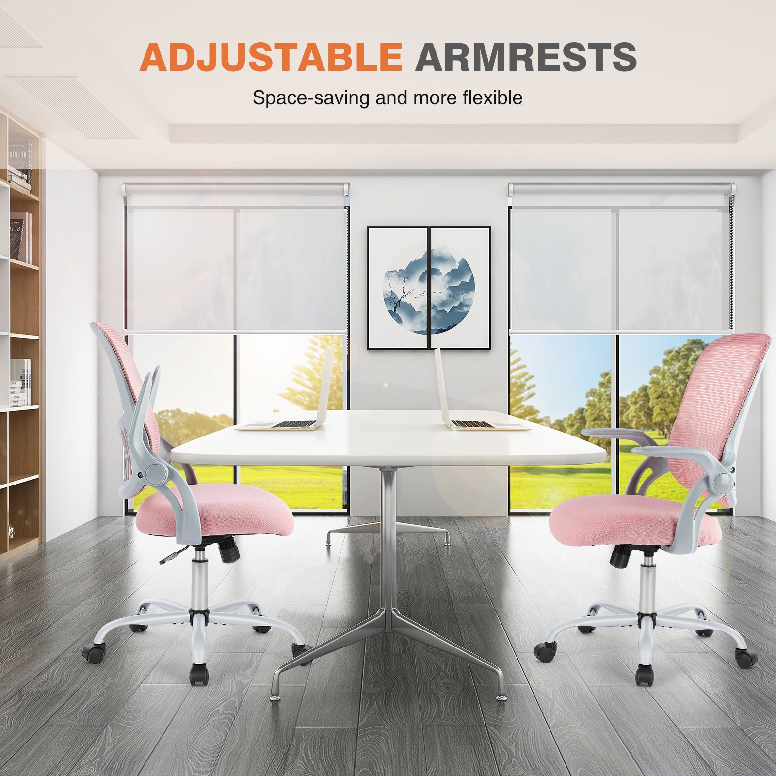 Adjustable Tall Office Chair with Foot Ring for Standing Desk
