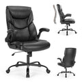 Executive PU Leather Office Chair with Lumbar Support