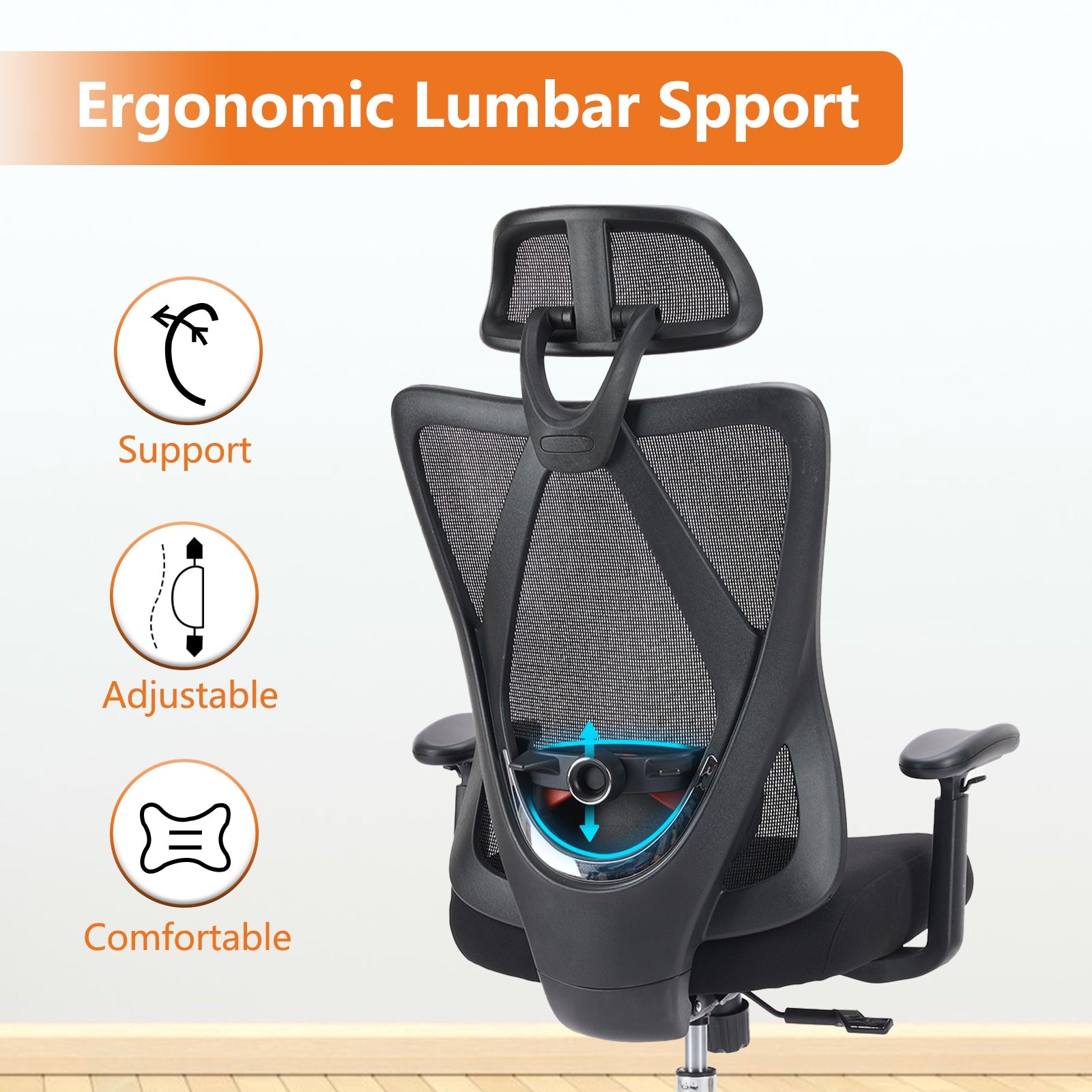 Premium Ergonomic Office Chair for Back Support