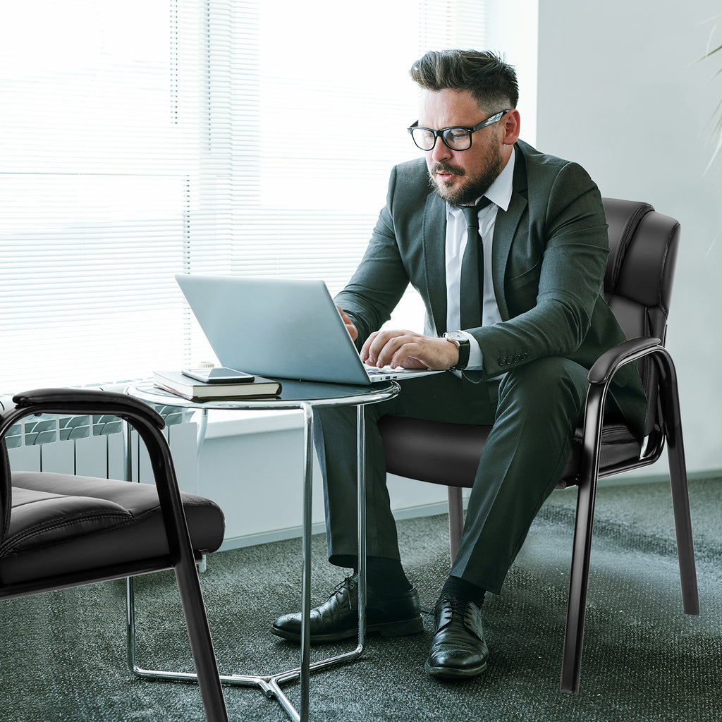 PU Leather Reception Chair for Office & Meeting Room