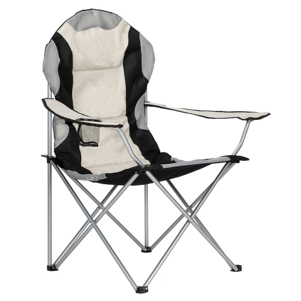 Portable Camping Chair with Grey Iron Frame
