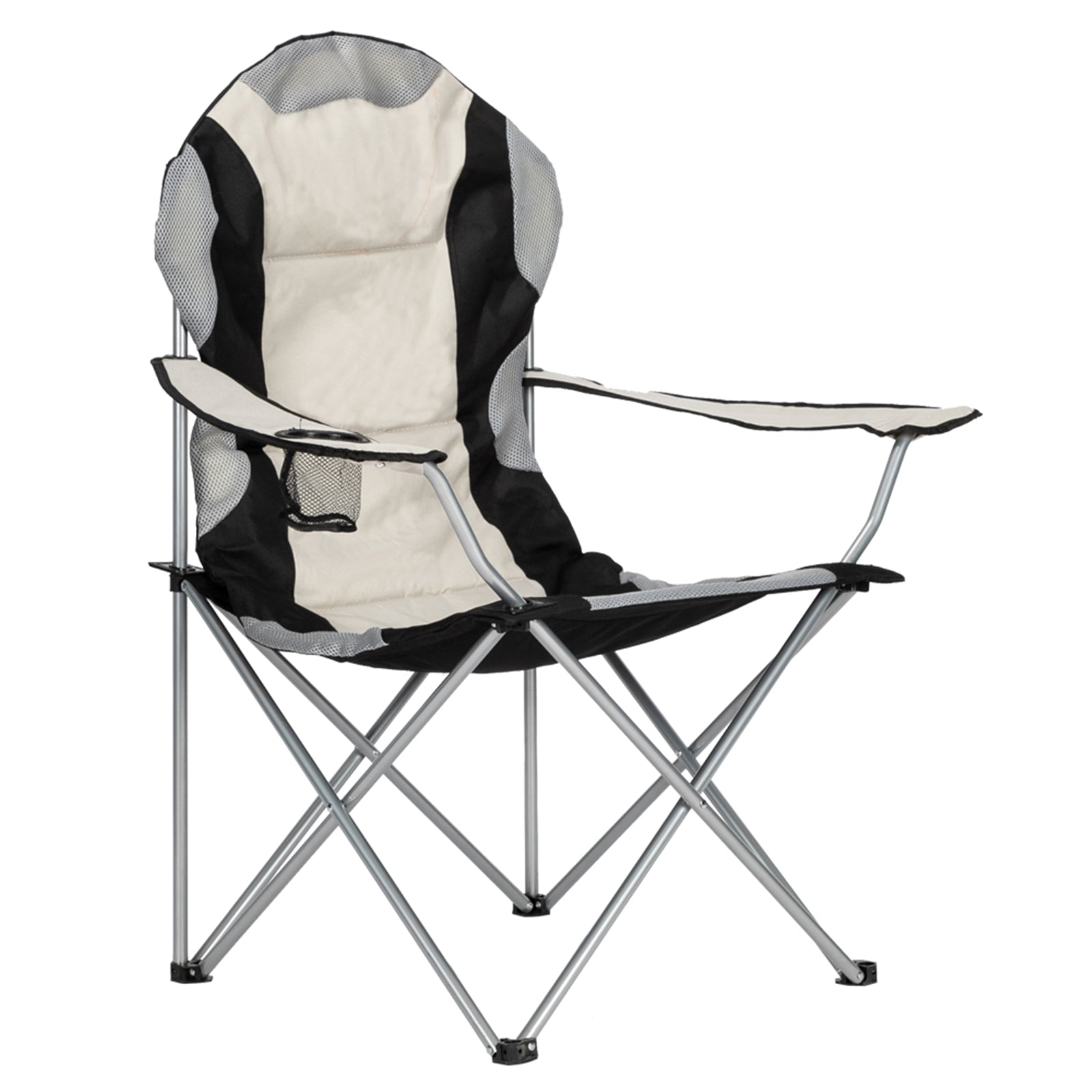 Portable Camping Chair with Grey Iron Frame