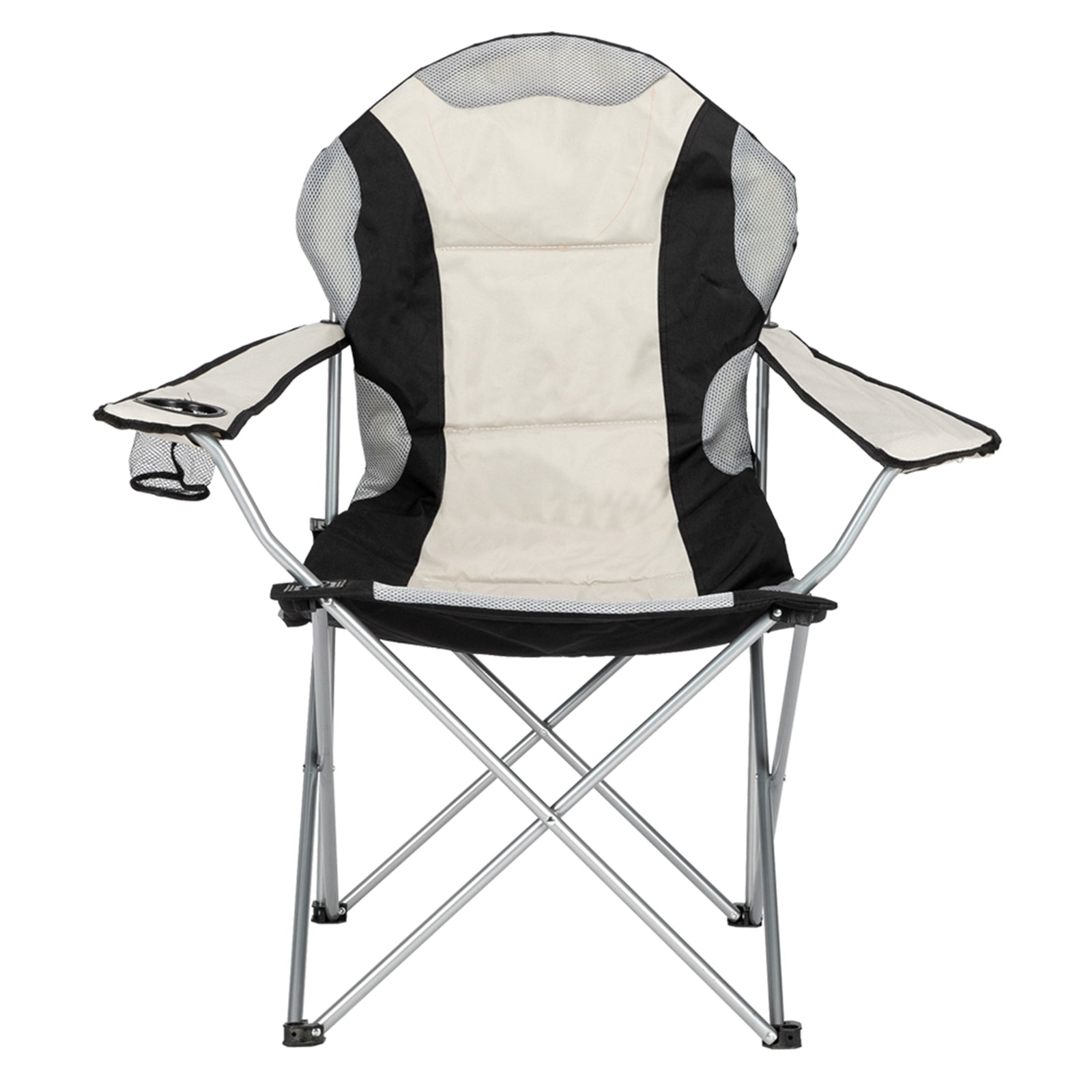 Portable Camping Chair with Grey Iron Frame