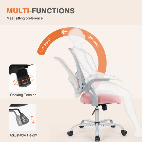 Adjustable Tall Office Chair with Foot Ring for Standing Desk
